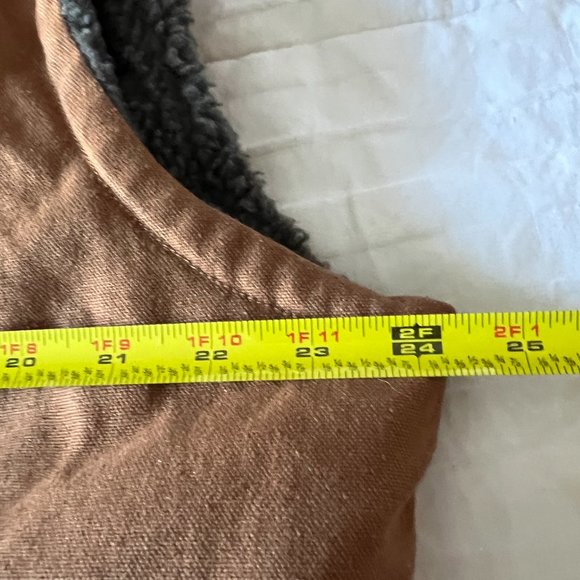 Smith and Rogue Men's Canvas Original Reversible Vest Sherpa Pockets - Picture 6 of 8